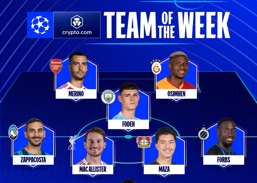 Đội hình xuất sắc nhất tuần UEFA Champions League: Foden, Neuer, McAllister, Merino có tên trong danh sách
